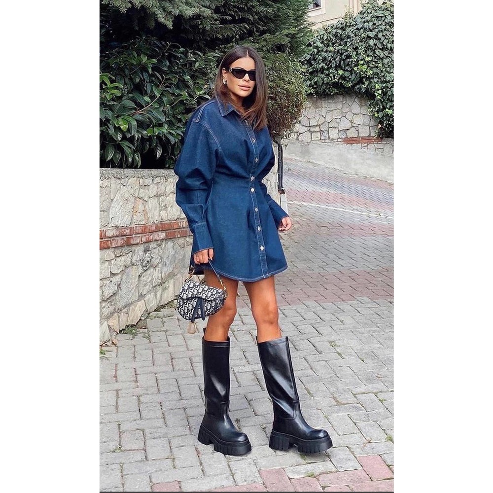 Zara Denim Mini Dress
